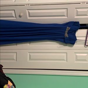 Blue prom dress